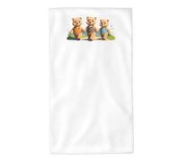 UDFKGLP The Friendship of The Three Little Bears Serviettes de bain absorbantes douces pour la peau, moelleuses et douces, pour salle de bain, plage, extérieur (69,9 x 40,6 cm)
