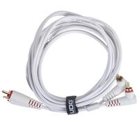 UDG Câble audio RCA droit - RCA coudé blanc 3m