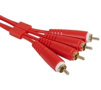 UDG Câble audio RCA - RCA - Rouge droit - 1,5 m - Compatible avec tous les appareils Jack vers Jack