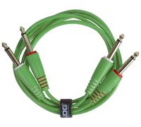 UDG Câble Audio Set 1/4'' Jack - 1/4'' Jack Vert Droit 1,5m