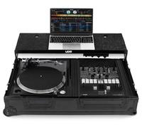UDG FlightCase Scratch (Turntable Battle/PLX-CRSS12 & Mixeur 10"/30,5 cm) Noir Plus (ordinateur portable, chariot et roues)