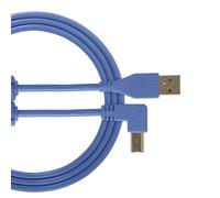 UDG Câble USB 2.0 (A-B) U95006LB – Audio haut débit optimisé, bleu coudé 3 m