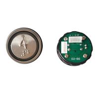 UDHBJEBQ Bouton d'ascenseur D2-BG en acier inoxydable avec braille, pièces de rechange pour ascenseurs, lumière rouge, 1 à 10