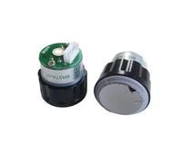 UDHBJEBQ BR27A BR27A-01 DC30V Élévateur Cop Lop Bouton poussoir Lumière rouge 4 broches Surface concave en acier inoxydable Pièces de rechange pour rehausseurs