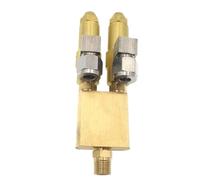 UDHBJEBQ Buse à Double Jet avec Double buse de brûleur à Huile usagée utilisée for l'injection de Diesel Lourd et l'atomisation d'air(0.4mm Bore Diameter)