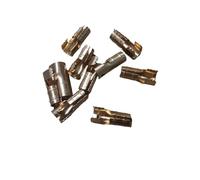 UDHBJEBQ Connecteur d'allumage Burmer, 50 pièces, Broche d'allumage en céramique, connecteur en cuivre, connecteur de Fil Haute Tension d'allumage(6mm Orifice)