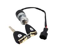 UDHBJEBQ Interrupteur d'allumage Universel à clé for Quad électrique, 2 Lignes, 0,97 po, for voiturettes de Golf électriques et à Essence, avec Verrouillage de démarrage.(Black Plug)