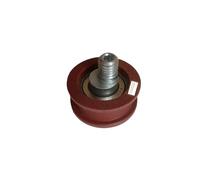 UDHBJEBQ Roue de suspension de porte d'ascenseur 38 x 16 x M10 Roulette excentrique rouge OD 38 mm L 16 mm
