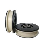 UDHBJEBQ Roue de suspension de porte d'ascenseur en fer blanc 56 x 16 mm OD 56 mm W16 mm Roulement FAA456 FAA456X1