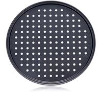 UDHSNJZG Assiette à Pizza Plaque À Pizza Antiadhésive Ronde avec Trous for Une Cuisson Croustillante Et Pétillante, Outils De for La Cuisine du Restaurant Domicile(24CM)