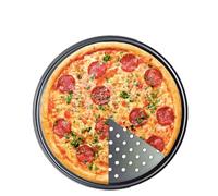 UDHSNJZG Assiette à Pizza Plaque à Pizza Ronde antiadhésive for la Cuisson au Four de Cuisine du Restaurant Domicile