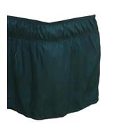 UDHSNJZG Cache Sommier Jupe de lit à Volants élastiques, Facile Enrouler, Anti-poussière, Pastorale, Solide, for la Maison, 15 Pouces, Taille Double/Full/Queen/King(Dark Green,Twin 39x75x15 inch)