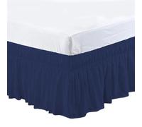 UDHSNJZG Cache Sommier Jupe de lit, Couverture, Protection, Maison, hôtel, sans Surface, Bande élastique, Jupe Double/Full/Queen/King Size(M,King 203x198x40cm)