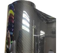 UDHSNJZG Covering Carbone Film de Carbone 7D Super Brillant d'enveloppe Vinyle Fiber avec la Taille 50 cm * 150 cm/200 cm/300 cm/600(Gold,50CM X 300CM)