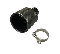 UDHSNJZG Embout Echappement Embouts d'échappement ovales en Fiber de Carbone, Une pièce, Mise à Niveau et Modification la Gorge Queue, Buses Silencieux arrière(Inner Matte Black,Inlet 80mm)