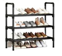 UDHSNJZG Etagere Chaussure Étagère à Chaussures surélevée Noire, Petite Armoire Simple Multicouche, entrée de Maison, logement locatif, dortoir, étagère Rangement(60x28x62cm)