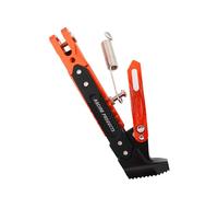 UDHSNJZG Moto BéQuille LatéRale Béquille de Moto Universelle Support latéral Support de Pied Support de Pied réglable trépied latéral en Alliage béquille de stationnement de Moto(Orange)