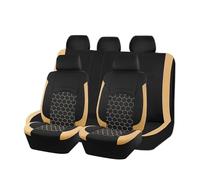 UDJCHK Ensembles de Housses de Siège pour Dacia Jogger 2022-2027, Antidérapant Doux Confortable Housse de Protection Sièges, Housse de Siège 5 Places,Beige