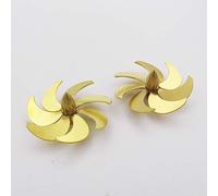 UDJKSHAL Hélice en cuivre à 7 pales, hélice M4 de 42 mm, côté Gauche, Droit, Sens horaire, antihoraire, for Bateau, sous-Marin, Hors-Bord(1pair RH and Lh)