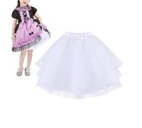 UDNFHL 1 Morceau De Tutu De Ballet Blanc, Jupe En Maille Pour Femmes, Costume De Danse, Jupe Courte Simple Et Polyvalente, Accessoires De Vêtements.