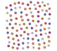 UDNFHL 100 Morceaux De Boutons De Chrysanthemum en Bois, Boutons Vintage, Ornements De Vêtements, Accessoires De Couture De Bricolage, Matériaux D'Artisanat De Bricolage.