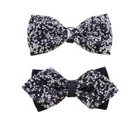 UDNFHL 2 Morceaux De Nœud Papillon Brillant, Nœud Papillon En Strass, Nœud Papillon Élé, Accessoires De Vêtements Pour Hommes, Décorations De Vêtements De Fête.