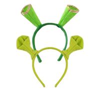 UDNFHL 2 Pièces Green Oree Bandbands, Créatives Mignonnes, Bandeau De Lavage du Visage, Universel pour Les Hommes Et Les Femmes, Douce Et Confortable, Coiffe De Fête.