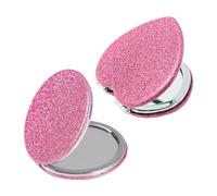 UDNFHL 2 Pièces Miroir De Maquillage Pliant, Miroir De Maquillage Portable, Miroir De Maquillage Brillant, Mini Miroir De Maquillage, Miroir De Maquillage De Voyage.