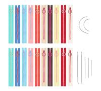 UDNFHL 20 Morceaux D'Ouverture De Vêtements Et 1 Ensemble D'Aiguille De Couture, Remplacement De Pièces De Vêtements, Adaptés Aux Sacs, Aux Vêtements Et Aux Oreillers.