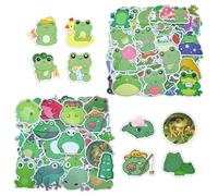 UDNFHL 200 Autocollants De Grenouille, Autocollants d'animaux Mignons, Autocollants De Graffitis Créatifs, Peuvent Décorer des Valises, des Guitares, des Cahiers.