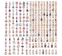 UDNFHL 200 Morceaux D'Autocollants De Bouteille De Potion De Dessins Animés, Autocollants Imperméables, Autocollants De Graffitis Créatifs, des Albums Et des Planches À roulettes.