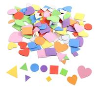 UDNFHL 320 Morceaux De Patch D'Éponge Géométrique, Autocollants Créatifs pour Enfants, Autocollants en Mousse Auto-Adhésifs, Patchs d'art À La Main Bricolage, Décorations Amusantes.