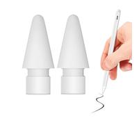 UDNUYFGZ Lot de 2 embouts de rechange pour Apple Pencil Pro compatibles avec Apple Pencil USB C 1ère et 2ème génération. Pointes durables idéales pour le dessin et l'écriture. Livré avec étui de