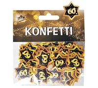 Udo Schmidt GmbH & Co-13015 Confettis - 14 g - Noir/doré - Nombre : 60, 13015, Multicolore