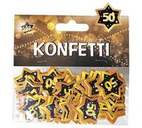 Udo Schmidt GmbH & Co Confettis - 14 g - Noir/doré - Nombre : 50, 13014, multicolore