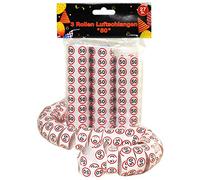 Udo Schmidt Lot de 27 serpentins en Forme de Panneau de signalisation pour 50e Anniversaire - Longueur : 3,4 m - Largeur : 1,4 cm