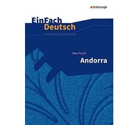 Udo Volkmann Ut EinFach Deutsch Unterrichtsmodelle: Max Frisch: Andorra (Poche)