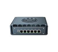UDPTCP Micro pare-feu, 6 ports LAN i210-V 1000 Mbe, mini PC sans ventilateur Intel Core i7-1265U Ten Core, 2 x DDR5 1 x M.2 Support AES-NI Barebone Routeur PC VPN, HDMI DP USB 3.0 sans RAM pas de SSD