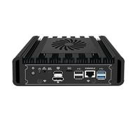 UDPTCP Micro pare-feu, 6 ports LAN i226-V 2,5 Gbe, mini PC J6412 (4C/4T), 2 x DDR4 1 x M.2 Support AES-NI Barebone Routeur PC VPN, emplacement pour carte SIM, fente WiFi M.2, at/ATX, 4K HD DP, pas de