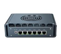 UDPTCP Micro pare-feu, 6 ports LAN i226-V 2,5 Gbe, mini PC sans ventilateur Intel Core i3-1215U 6 cœurs, 2 x DDR5 1 x M.2 Support AES-NI Barebone Routeur PC VPN, HDMI DP USB 3.0, sans RAM, sans SSD