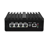 UDPTCP Mini PC N5105 sans ventilateur avec DDR4 M.2 Nvme 4 i226 2,5 G LAN, 2 ports USB 2.0, 2 ports USB3.0, fente pour carte SIM, mini ordinateur portable compatible WiFi double bande pour entreprise