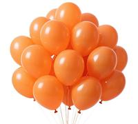 UDRKFOPK Ballon Orange,100 Pcs 10 Pouces Ballons Orange,Ballon de Baudruche en Latex,Orange Ballon Fete pour Fête à Thème Filles Anniversaire Baby Shower Mariage Fête Décorations