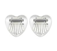 Uds 8 llaves Mini Piano de pulgar Kalimba de Kalimba acrílico dedo Piano instrumento Musical para niños adultos principiantes
