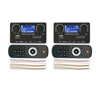 UDSKNV[KSL 2X ÉCran LCD Bluetooth 5.0 Prise en Charge de la Carte de DéCodeur MP3 Enregistrement Mains FM DC 12V MP3 WMA WAV Ape FLAC Lecteur Audio