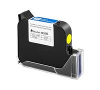 UDXZAIJQ Cartouche d'encre à Jet d'encre TIJ 25,4 mm, Noire, Rouge, Jaune, Bleue, Verte, à séchage Rapide, résistante à l'eau, à solvant(1PC-Yellow-25.4)