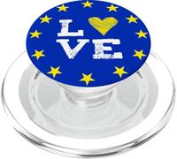 UE Love Europa Bruxelles parlement démocratie étoiles Jaunes PopSockets PopGrip pour MagSafe