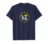 UE Love Europa Bruxelles parlement démocratie étoiles Jaunes T-Shirt