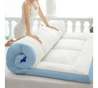 UE-MAOLU Matelas Futon De Sol Japonais, Matelas Tatami Épais Japonais, Matelas Pliable Enroulable, Matelas De Lit De Massage Thaïlandais, Matelas De Couchage pour Sol D,150x190cm(59 * 75in)