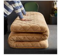 UE-MAOLU Matelas Futon De Sol, Matelas Japonais Épais, Matelas De Couchage Pliable, Doux Et Respirant, Matelas D'invité Simple Ou Double Portable pour Canapé-lit D'invité Au Sol (Camel,135 * 200cm)