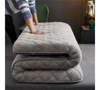UE-MAOLU Matelas Futon De Sol, Matelas Japonais Épais, Matelas De Couchage Pliable, Doux Et Respirant, Matelas D'invité Simple Ou Double Portable pour Canapé-lit D'invité Au Sol (Grey,150 * 200cm)